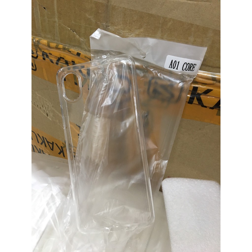 Ốp lưng Silicon Samsung A01 Core trong suốt hạn chế ố vàng