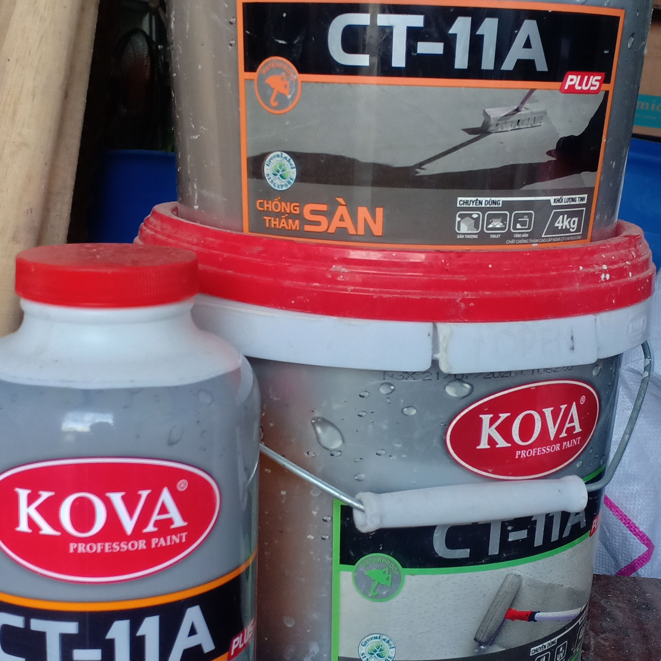 chống thấm sàn CT11A plus kova 4kg *SƠN KOVA chính hãng*