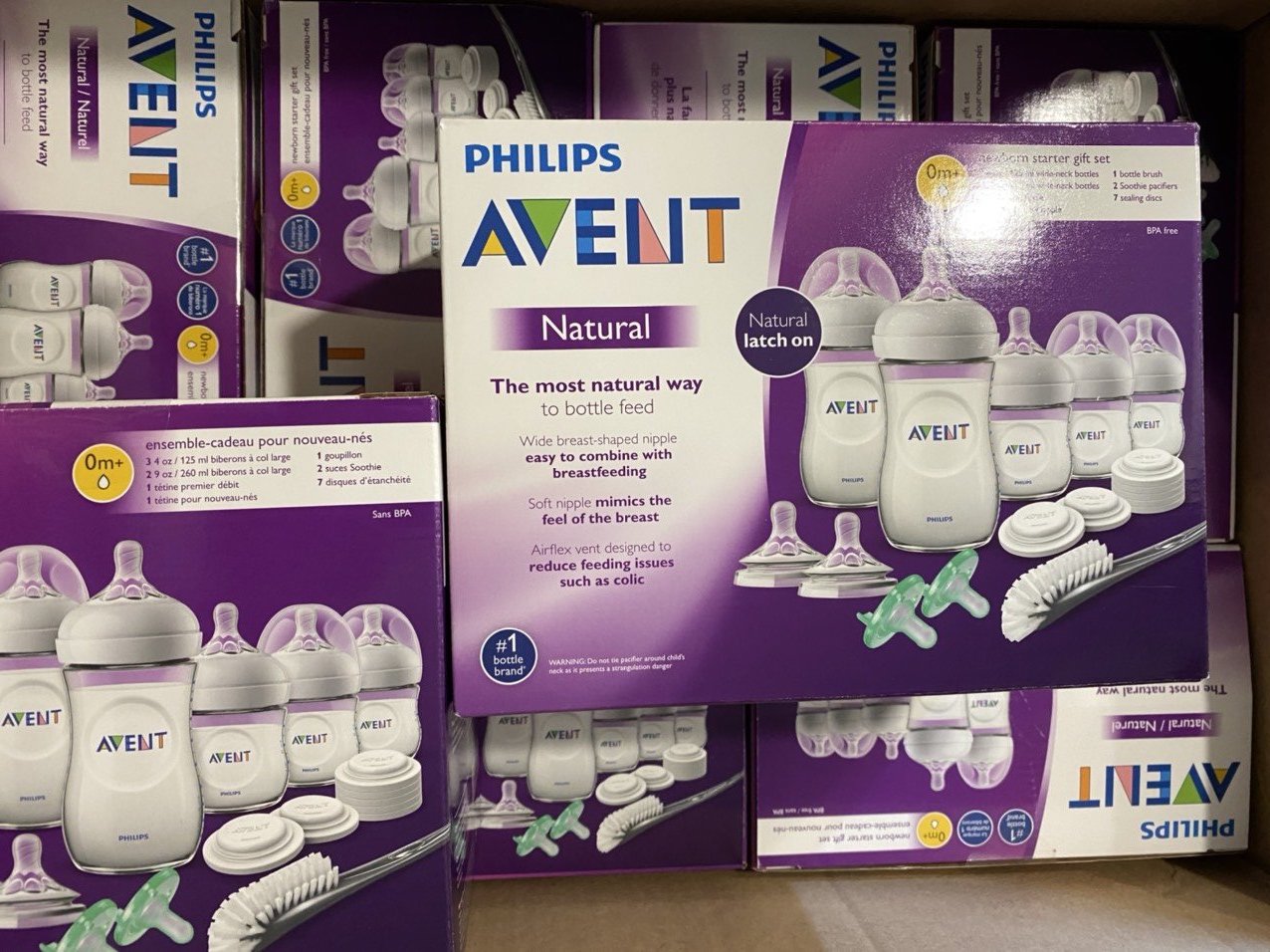 [HCM]Set 5 bình sữa Avent Natural 125ml, 260ml