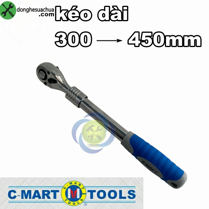 Cần siết tự động 1/2 c-mart f0284 kéo dài từ 300-450mm