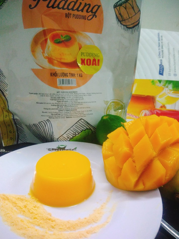 Bột Làm Pudding/Plan Barismate Túi 100G vị Xoài