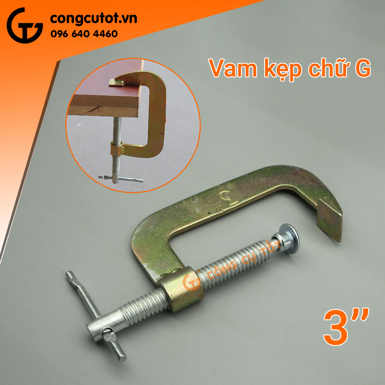 Vam chữ C - Cảo chữ C 2 - 12 inch