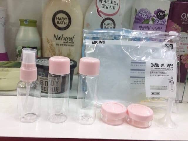 Bộ chiết mỹ phẩm du lịch 7 món