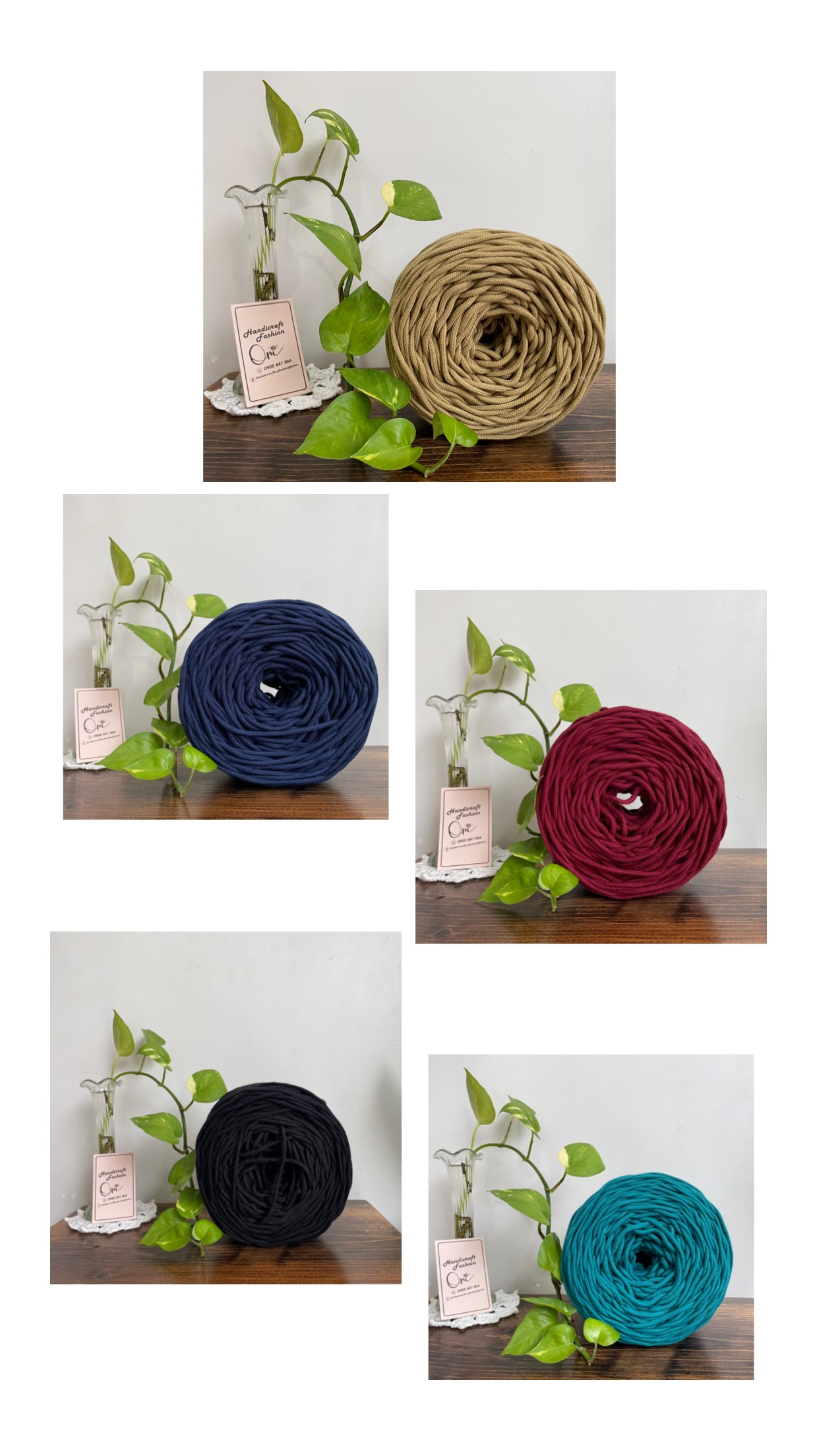 Dây dệt tim 3MM thắt Macrame