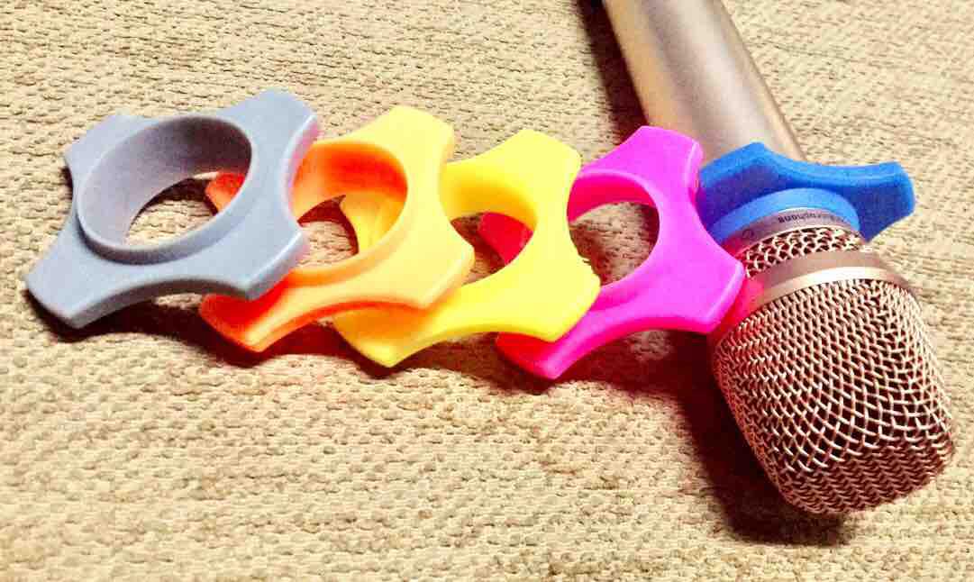 Combo vòng chống lăn micro, 2 vòng 2 chụp đuôi micro, vòng chống lăn mic