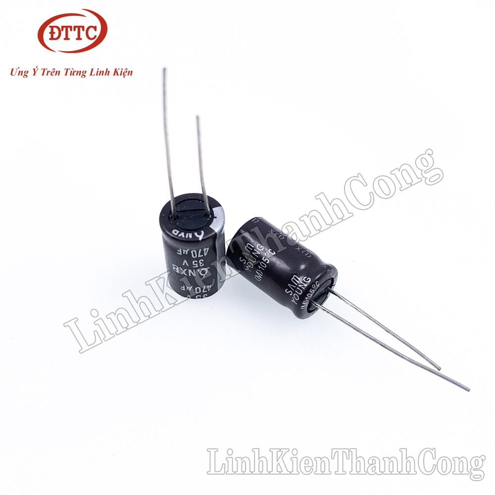 Tụ Hóa SAMWHA 470uF 35V (10x16mm)