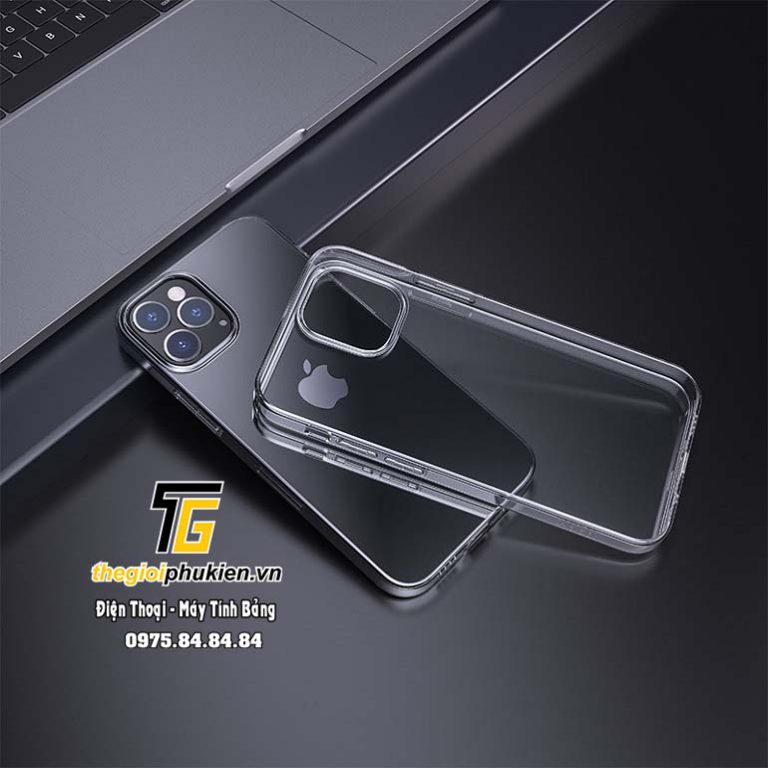 Ốp lưng iphone 12 pro, 12 max, 12 pro max dẻo trong hoco light