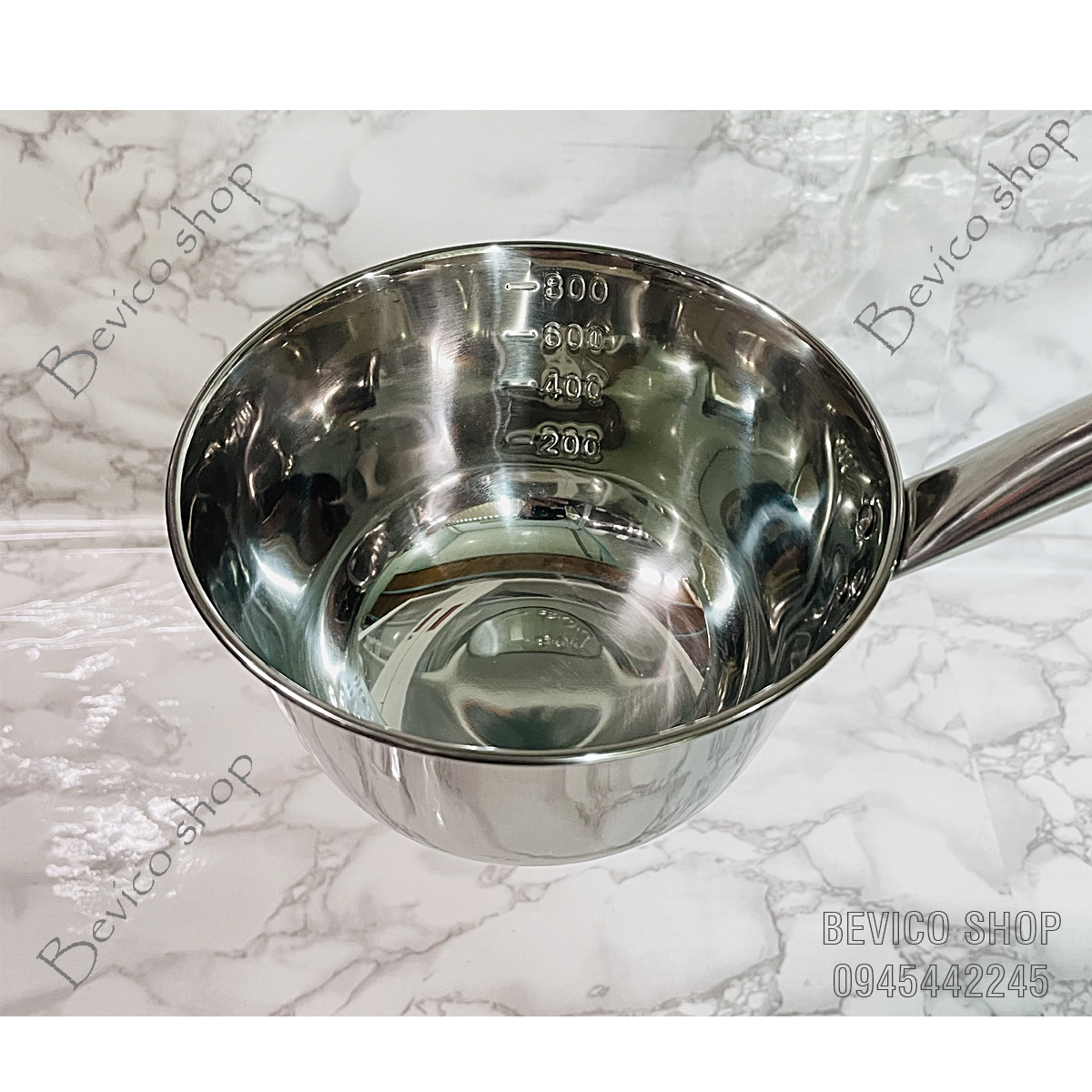 Gáo inox múc nước 300ml, 600ml, 800ml, 1200ml
