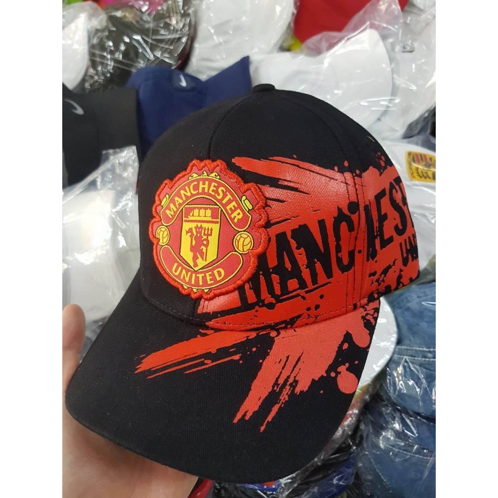 NÓN KẾT THÊU CLB MU ( MANCHESTER UNITED ), MŨ LƯỠI TRAI MU
