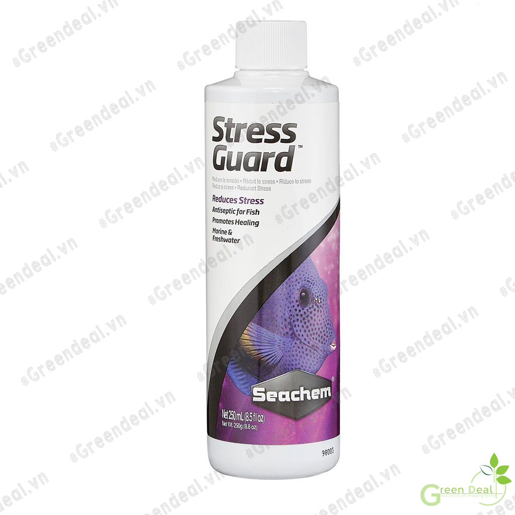SEACHEM - Stress Guard | Chế phẩm StressGuard khử Clo, Ammoniac, giảm Stress cho cá cảnh