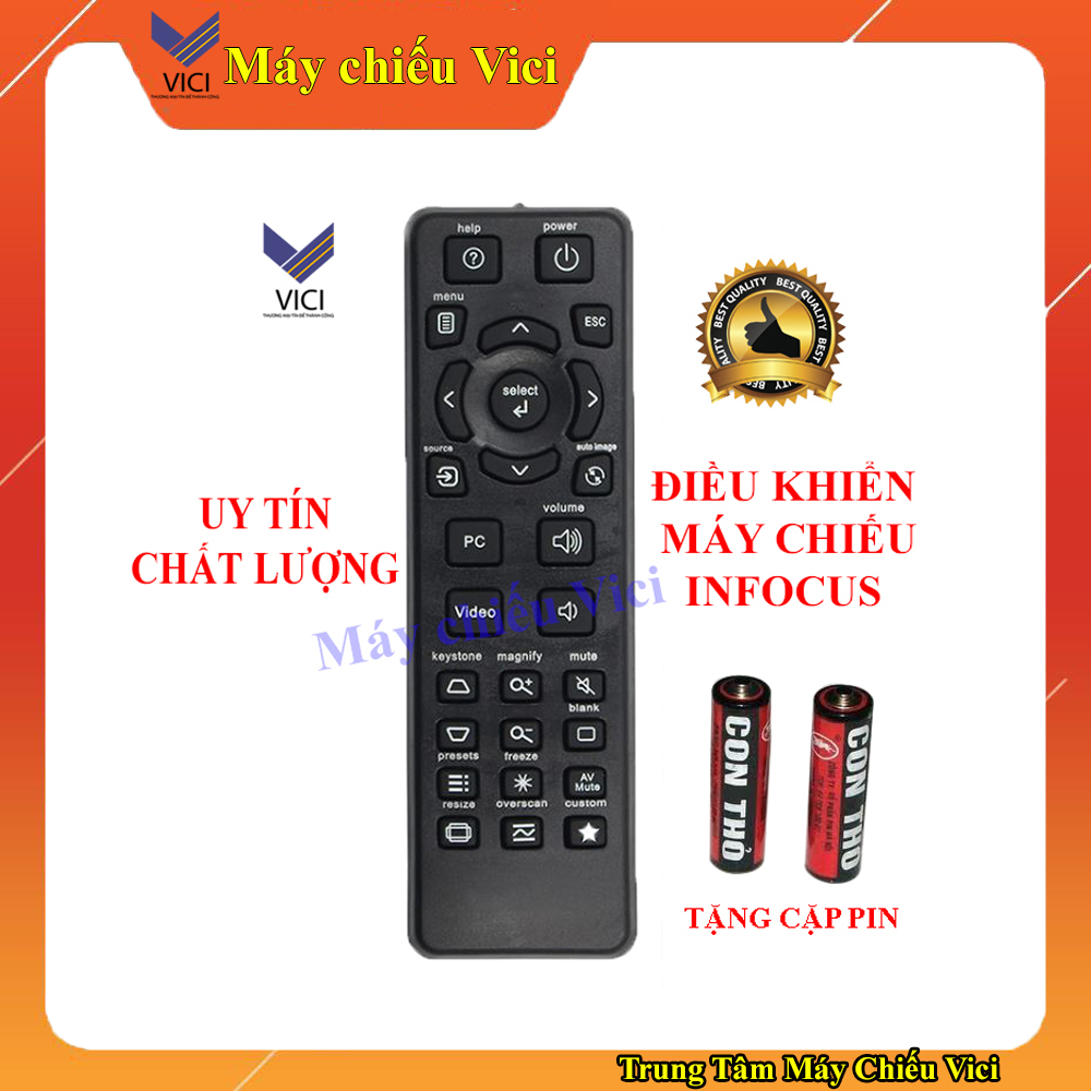 Điều Khiển Máy Chiếu Infocus ( Màu Đen )
