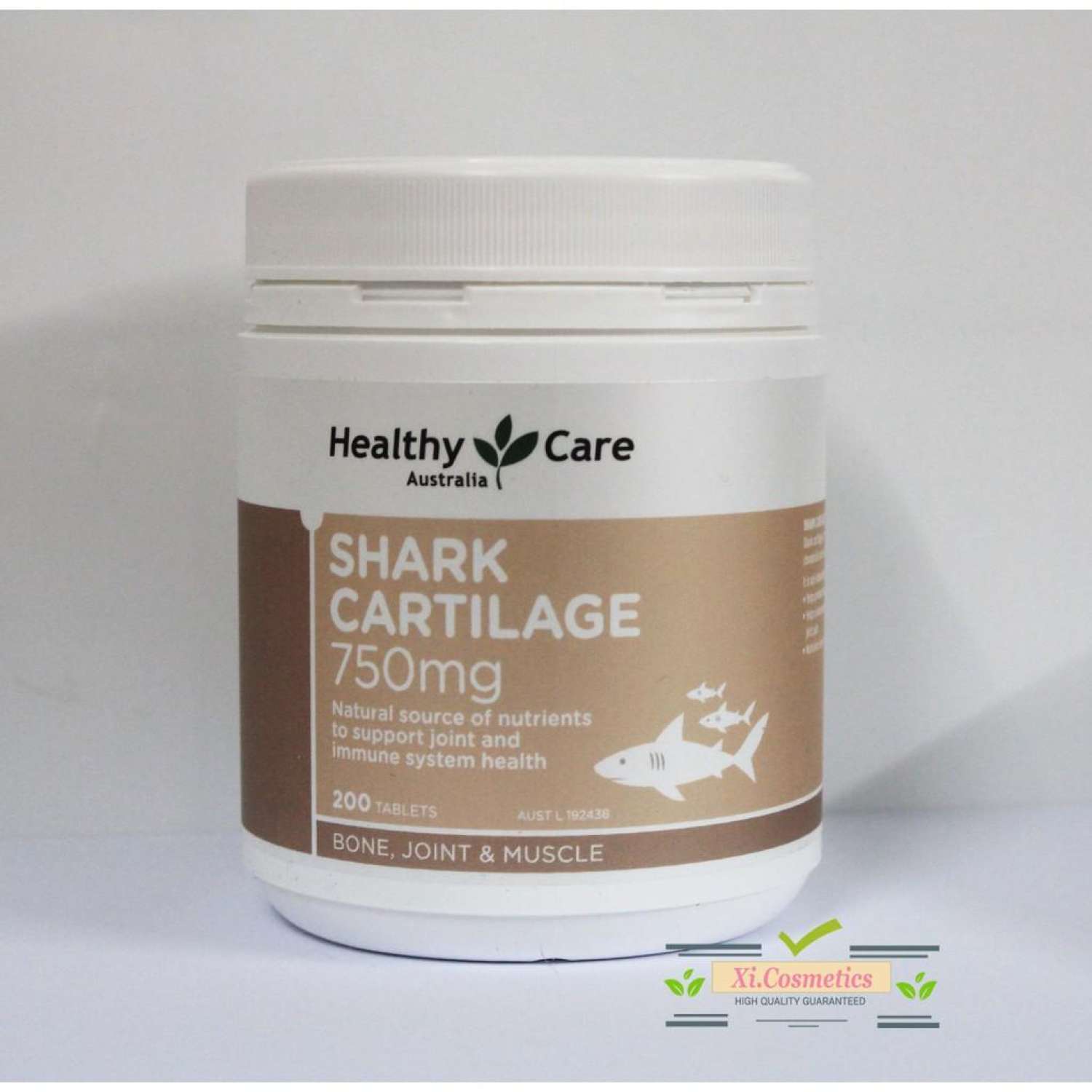 Viên uống Sụn Cá Mập Shark Cartilage 750mg Healthy Care 200 viên