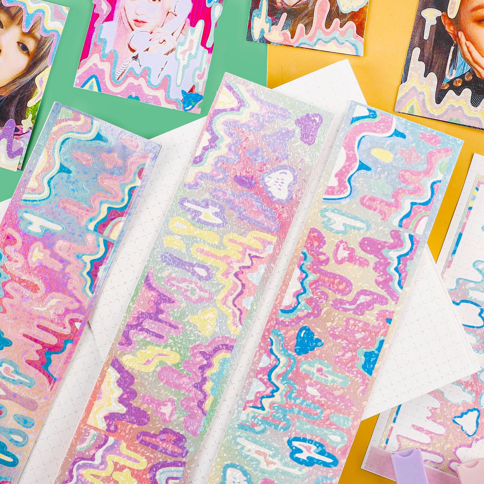 Sticker trang trí Toploader hàn quốc tan chảy