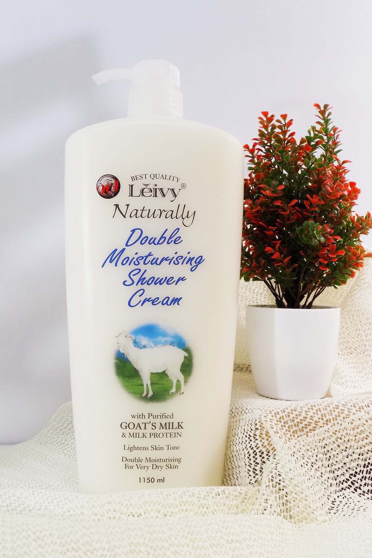 [HCM]Sữa Tắm Leivy Sữa Dê  Giữ Ẩm 2 Lần 1150ml - SDXD