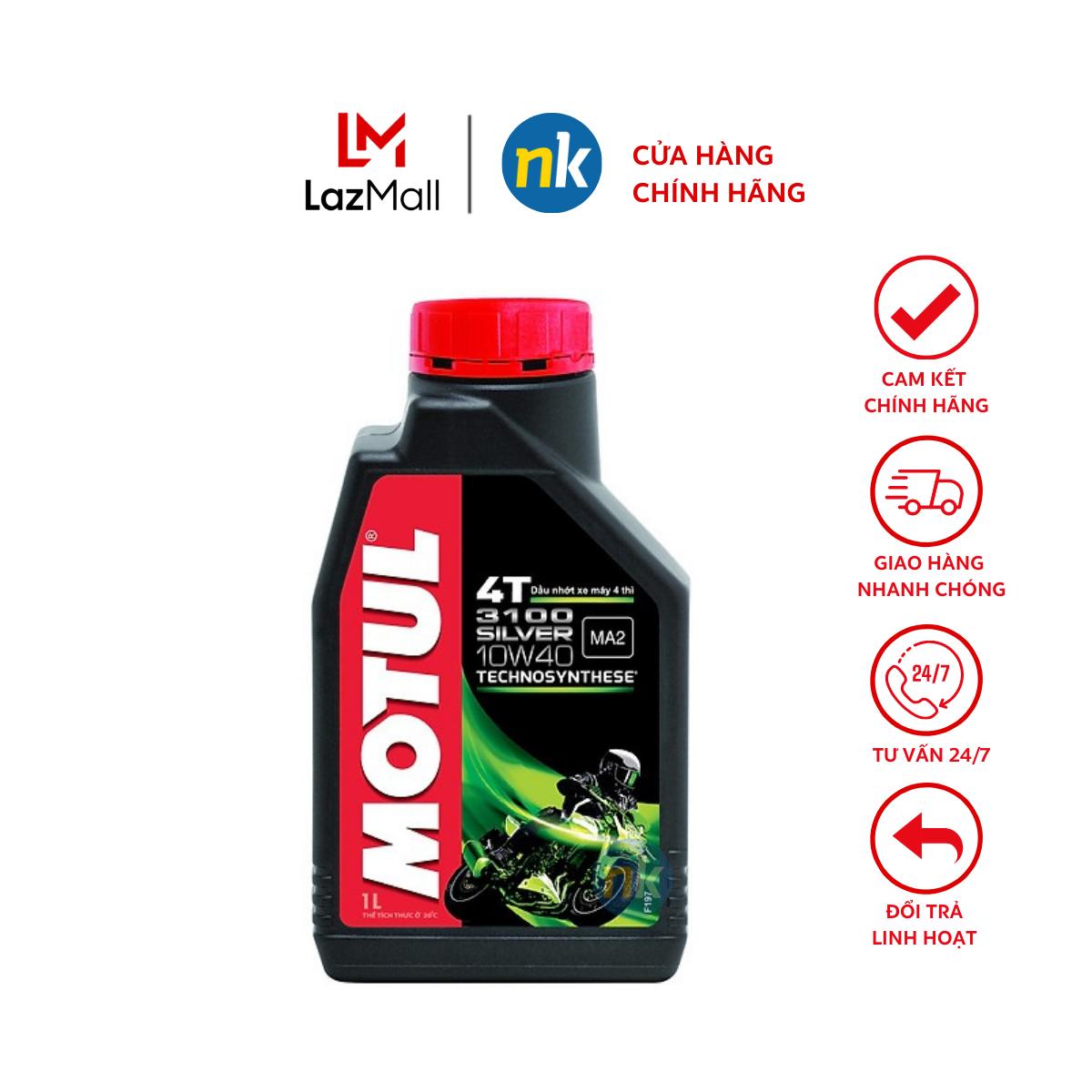 Nhớt xe số cao cấp MOTUL 3100 Silver 4T 1L