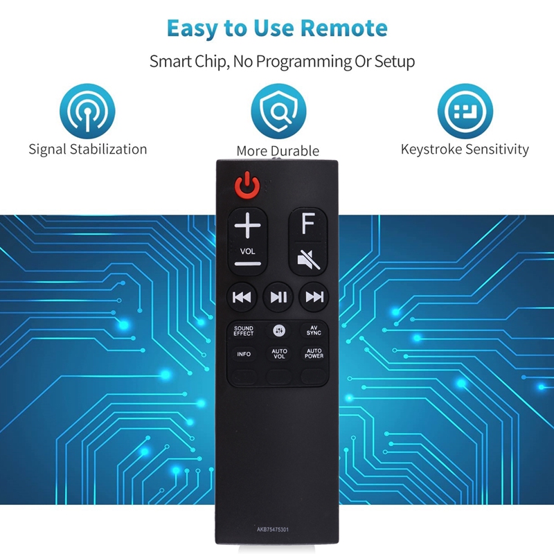 Replacement Remote Control AKB75475301 for LG Soundbar Speaker Remote Control