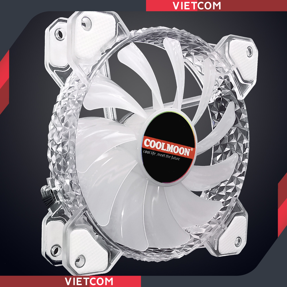 Fan Case Coolmoon D1 - Led RGB - Đồng Bộ Hub Coolmoon