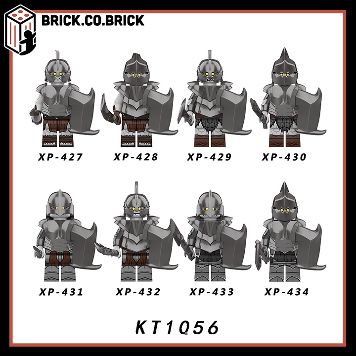 Lego Lính Trung Cổ Lord of the Rings Quân Đội Orc giáp chiến đấu Mordor