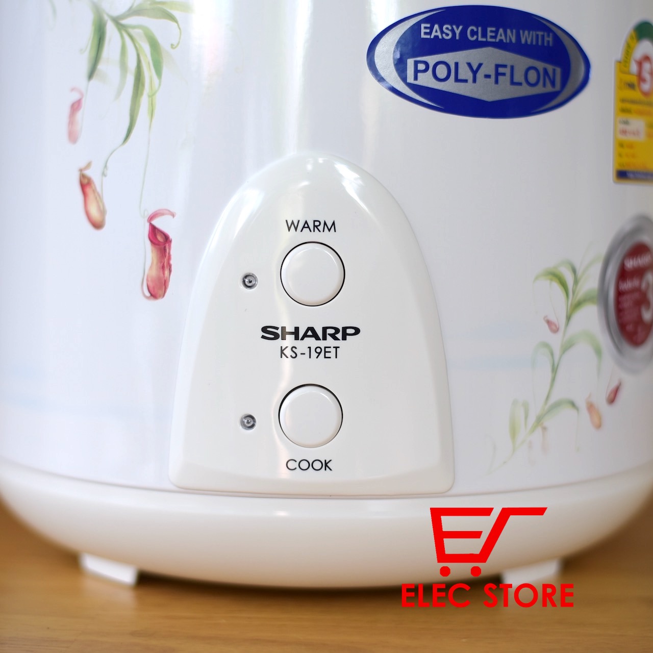 Nồi Cơm Điện SHARP 1.8L KS-19ET Nhập Khẩu Thái Lan (Deluxe Series)