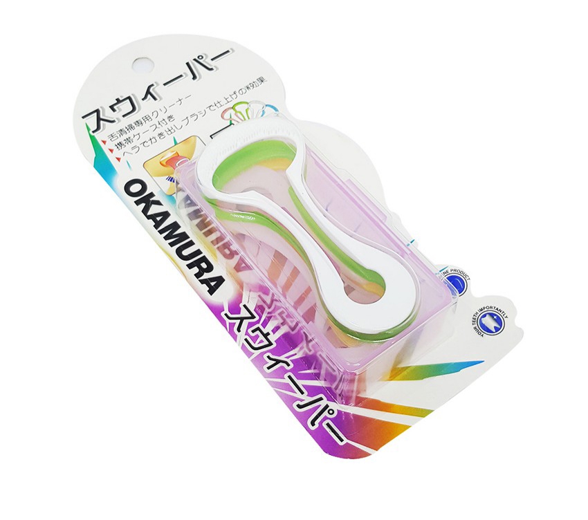 [HCM]Okamura - Dụng cụ cạo lưỡi Okamura Nhật (hộp 5 cái)