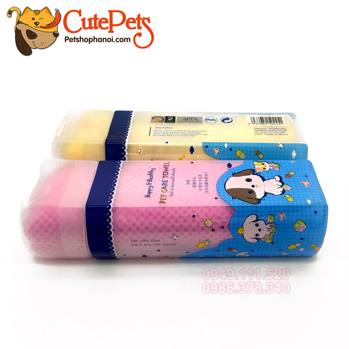 Khăn tắm cho chó mèo Khăn siêu thấm đa năng CLEAN CHAM - CutePets
