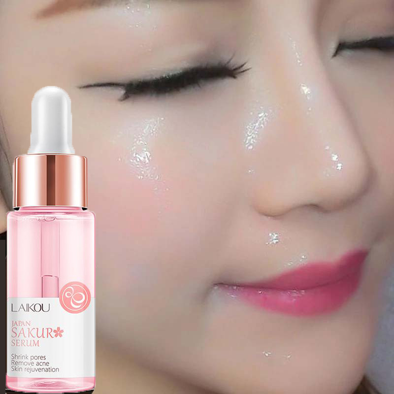 【Time limited promotion】New Arrival 15ml Sakura Blossom Essence Facial Moisturizing Whitening Skin Serum