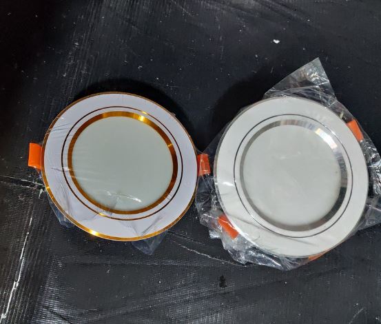 Đèn âm trần, mắt trâu LED 7W 3 màu, phi 90