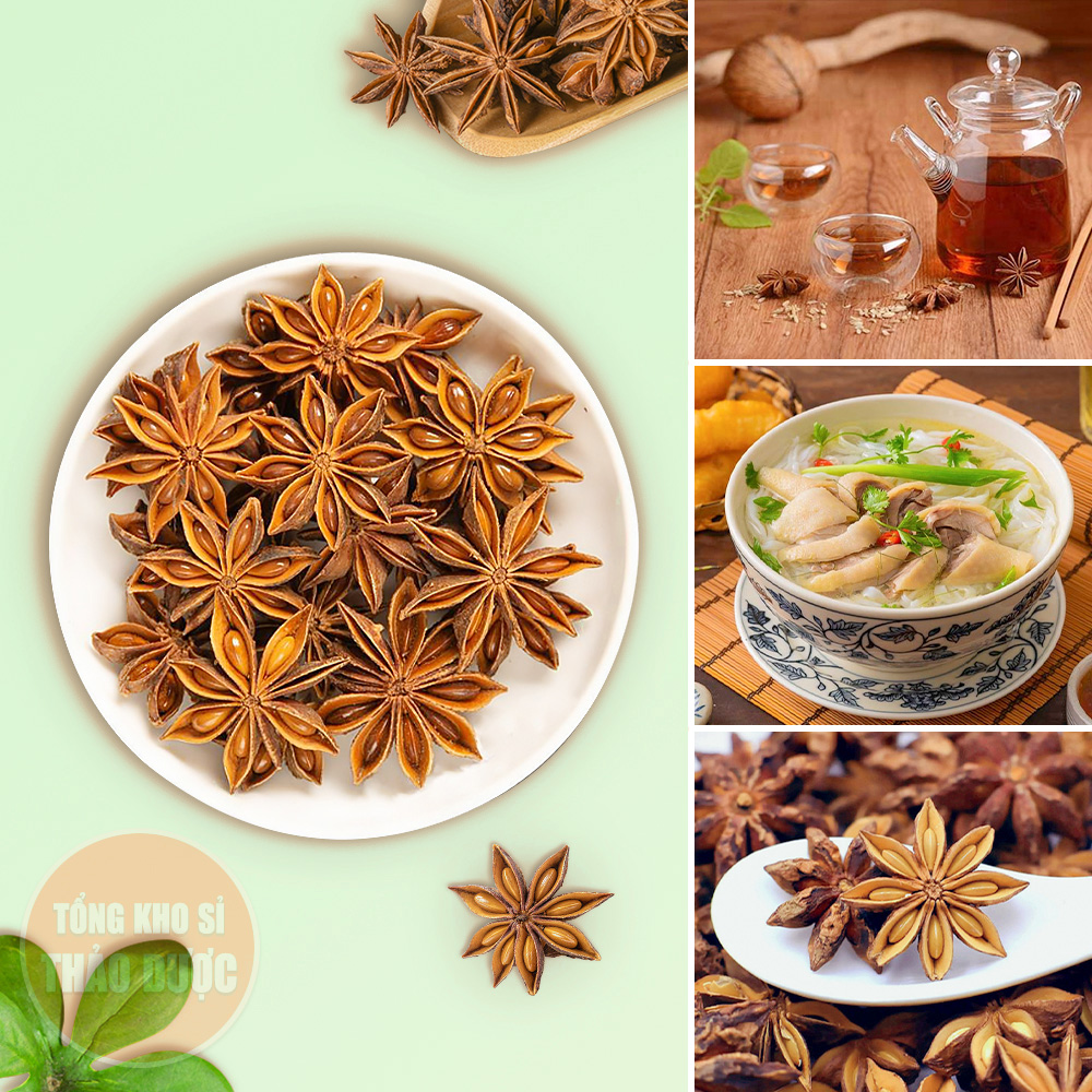 Dried Anise 100g, Whole Anise, Pho Seasoning, Wine Sauce, Delicious, Authentic