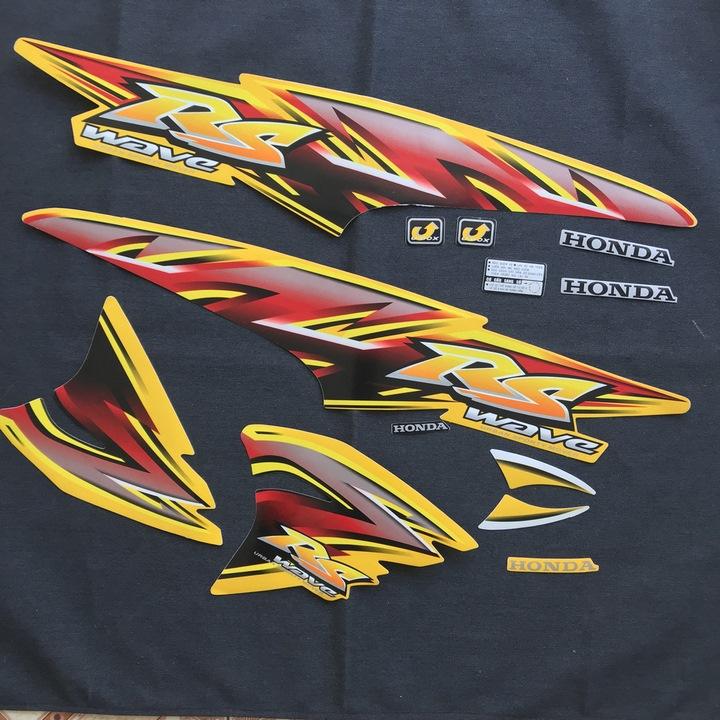 [HCM][HOT] BỘ TEM XE MÁY TEM 3 LỚP TEM RỜI DÀNH CHO XE WAVE RS 100CC MẪU MỚI ( MÀU VÀNG )