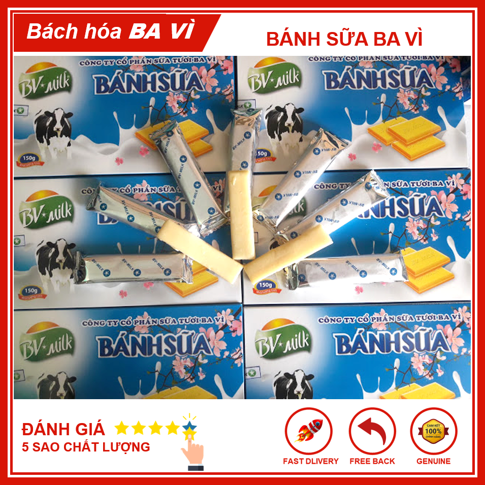 Bánh Sữa Nhạt Nguyên Chất Ba Vì BVMILK 180g