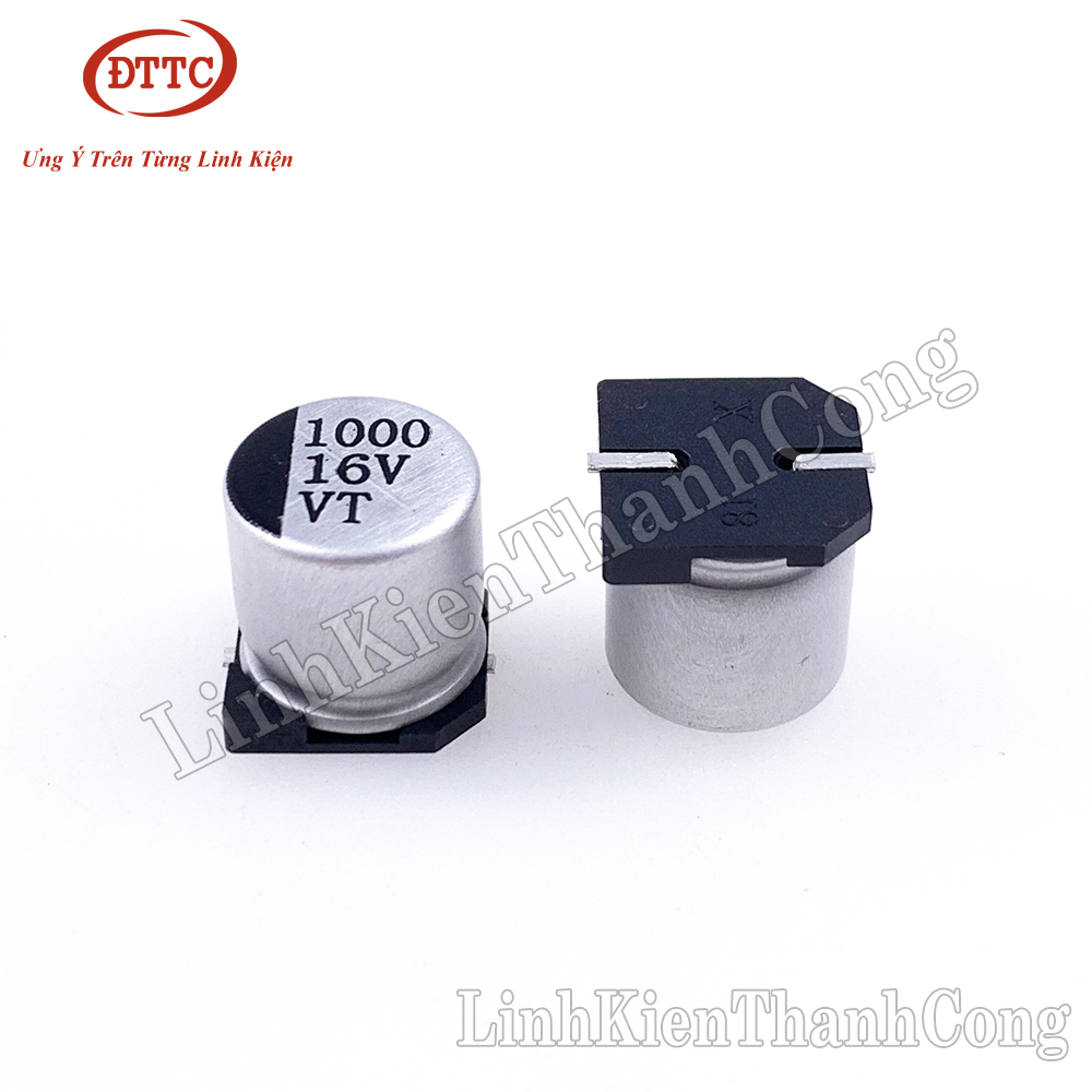 Tụ Nhôm 1000uF 16V 10x10mm