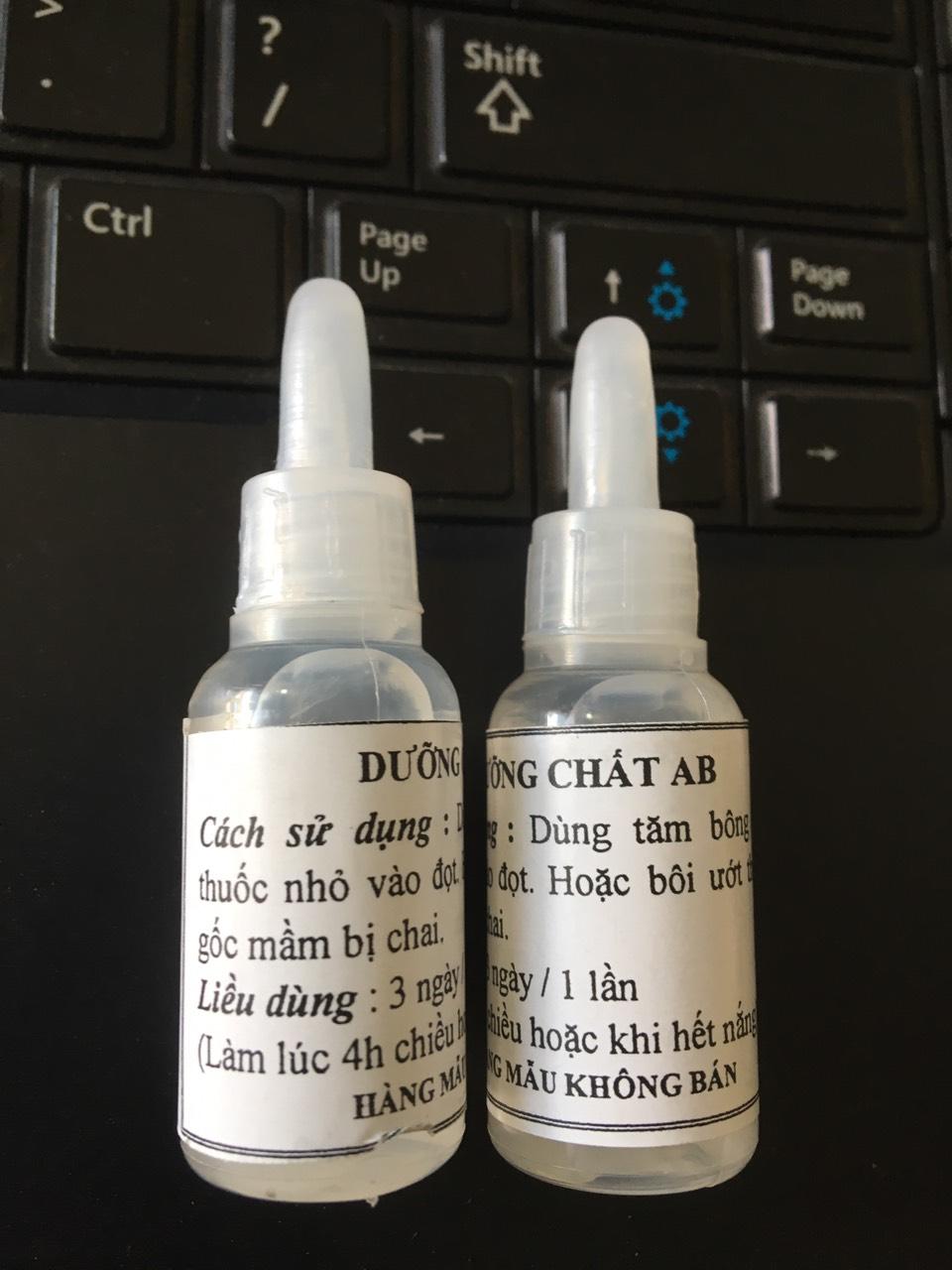 Dưỡng chất AB nuôi dưỡng mầm hoa lan 1 lọ 10ml phục hồi mầm bị sốc, đèo đẹt chai không mở lá, chai không ra rễ của vườn mình,