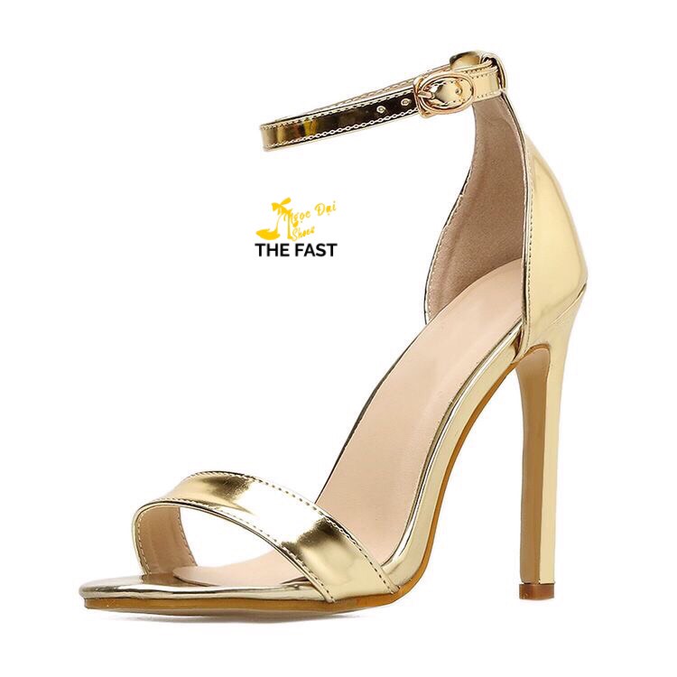 giày sandal nữ cao gót bản ngang mới NĐ144