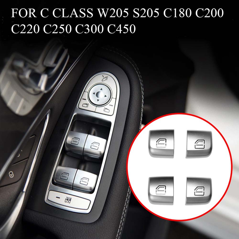 4pcs door window glass lifter control switch button for mercedes-benz c class w205 glc w253