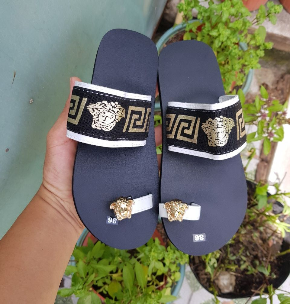 [FREESHIP + HOÀN TIỀN 50K] Dép cặp nam và nữ ( đế đen quai trắng phối màu ) size từ 35 nữ đến 43 nam