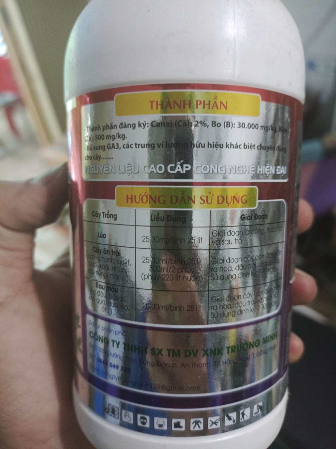 Canxi Bo Kẽm chai 500ml