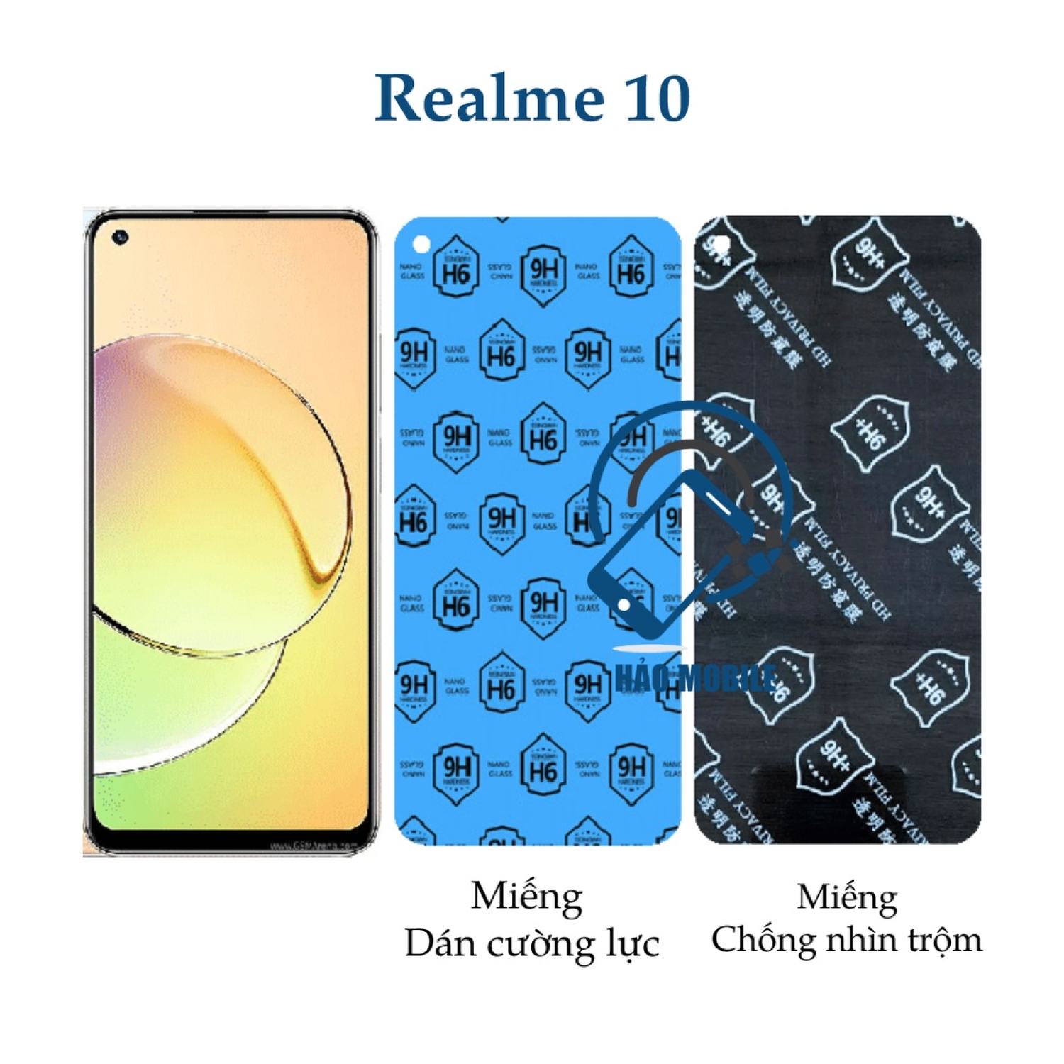 Miếng Dán cường lực dẻo nano Realme 10