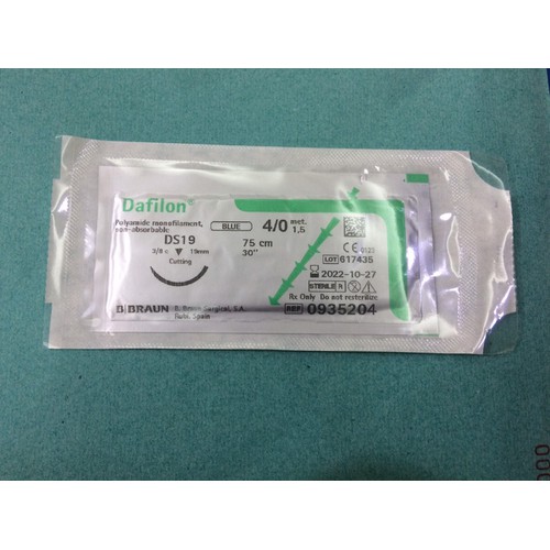 Chỉ phẫu thuật B.Braun Dafilon Blue - 4/0 75CM DS19 - sợi