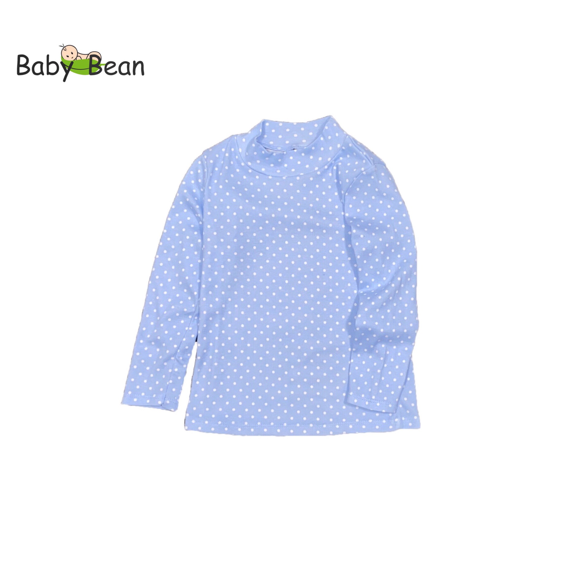 Áo Thun Cotton Cổ Lọ Bé Gái BabyBean