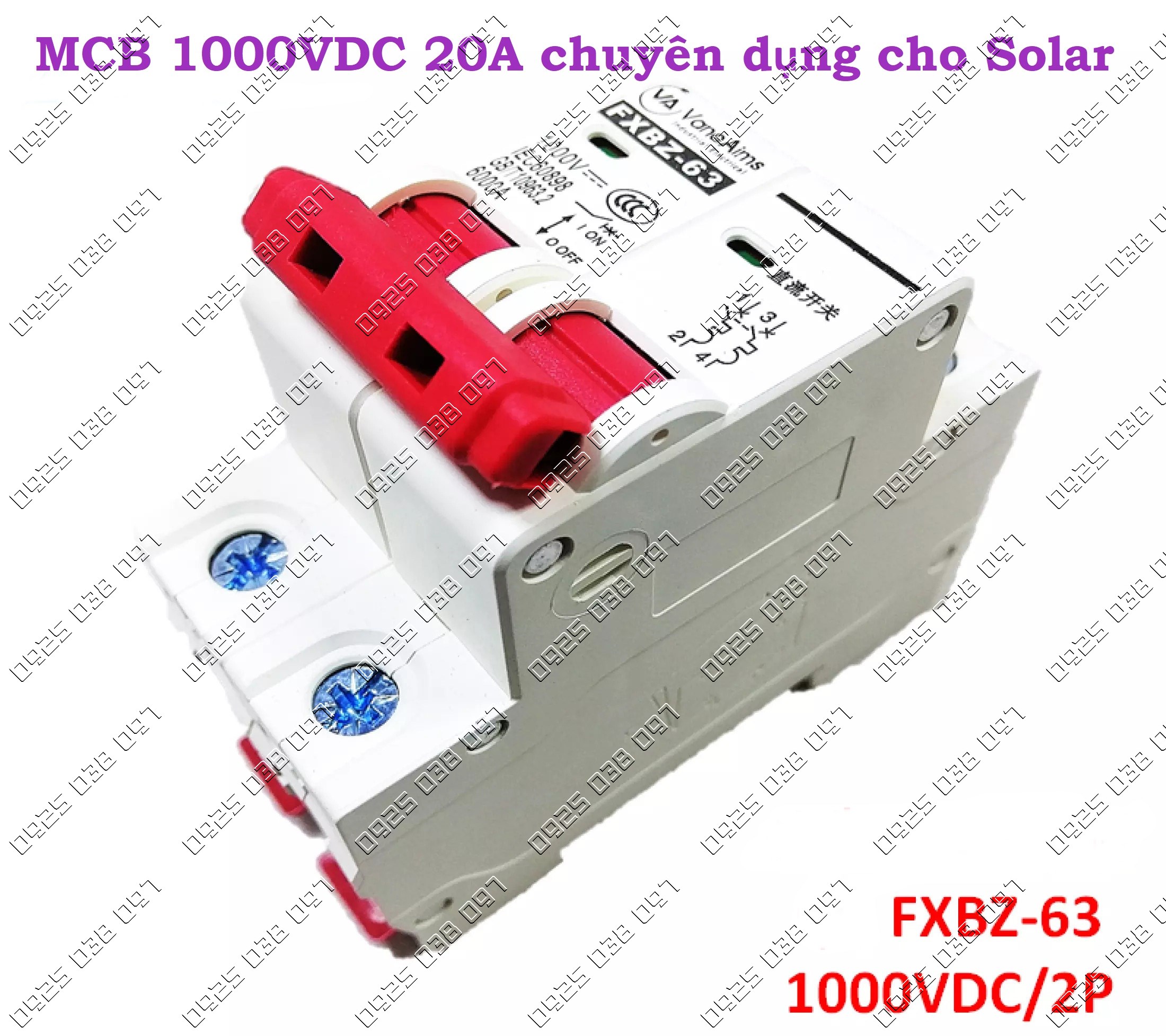 CB DC 1000V VaneAims chuyên dụng Solar 32A