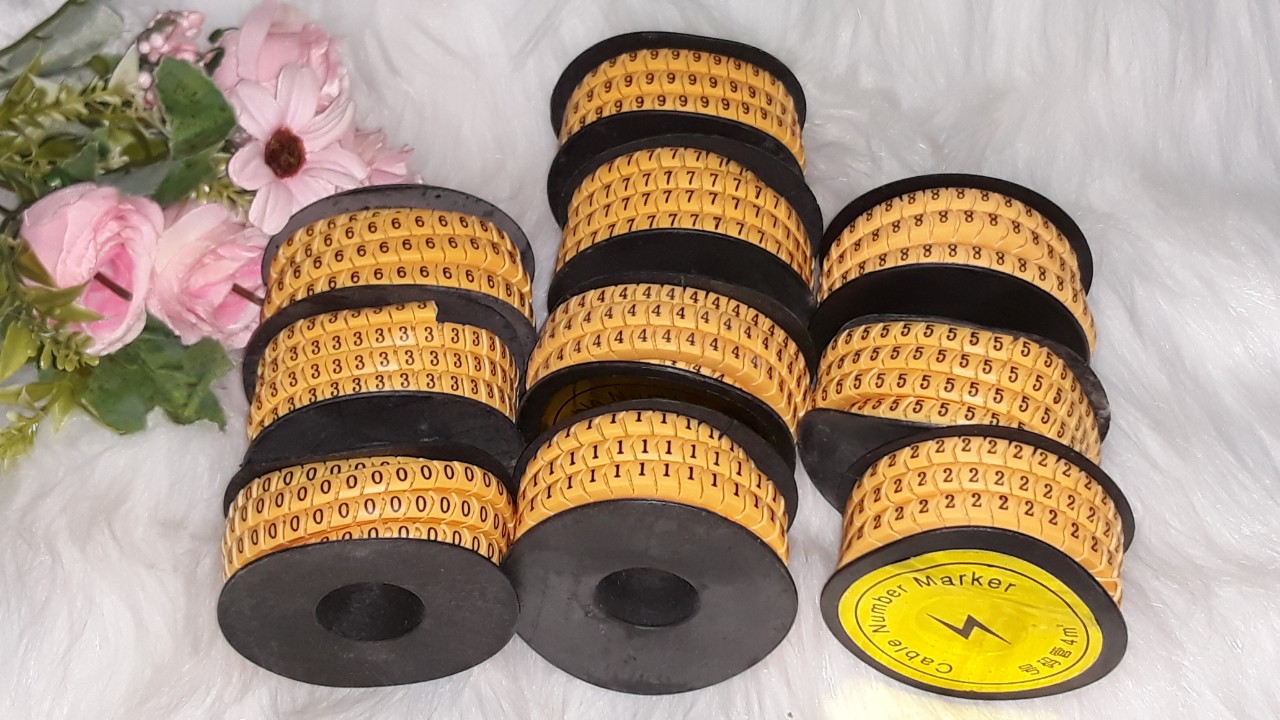 Vòng đánh số dây cáp line từ 0 đến 9