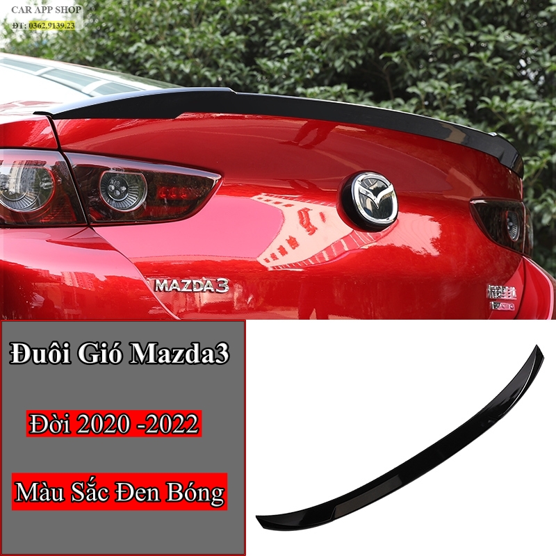 Đuôi gió thể thao mazda3 đời xe 2020 - 2022 chất liệu nhựa abs cao cấp