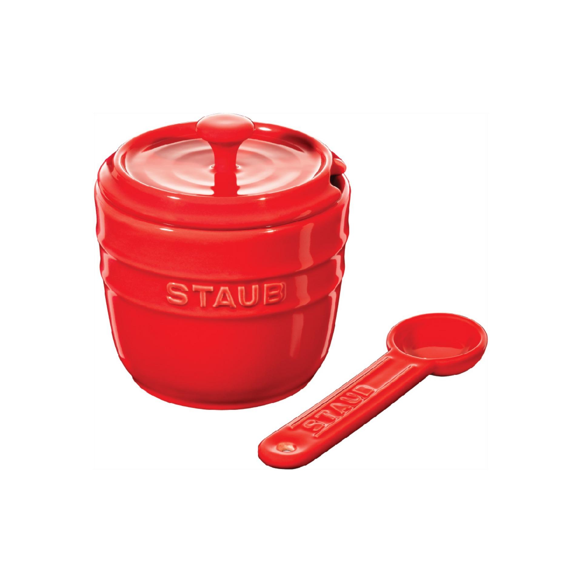 Staub - Hũ đựng gia vị màu đỏ cherry