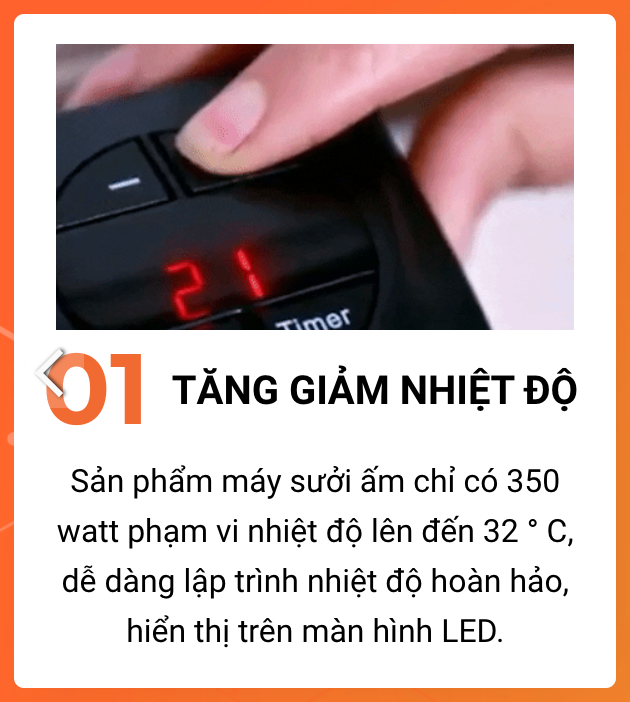 [HCM]Quạt sưởi Máy sưởi cắm điện mini Handy Heater