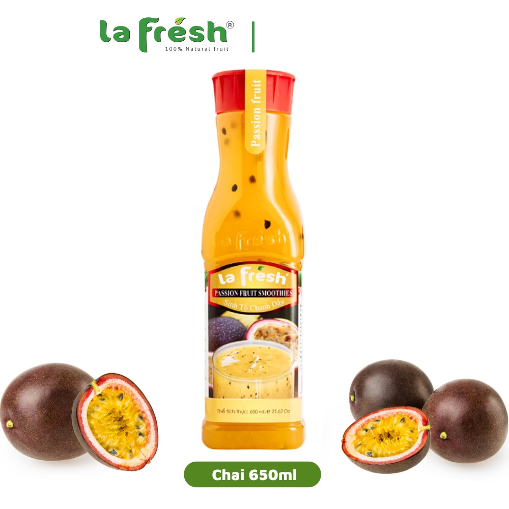 Sinh tố lafresh đà lạt chai 650ml - mứt sinh tố đủ vị trái cây cao cấp