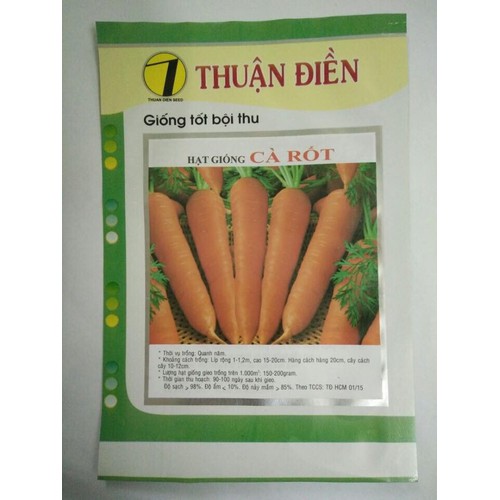 Hạt giống cà rốt Thuận Điền ( 5gram )