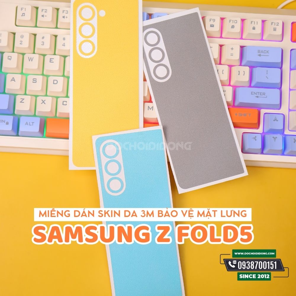 Miếng dán ppf skin da 3m đổi màu bảo vệ mặt lưng samsung z fold5