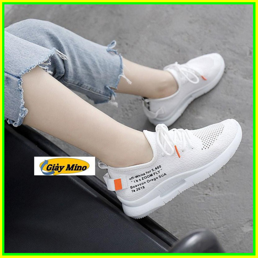 Giày Vải màu trắng mới nhất giày mino giá rẻ