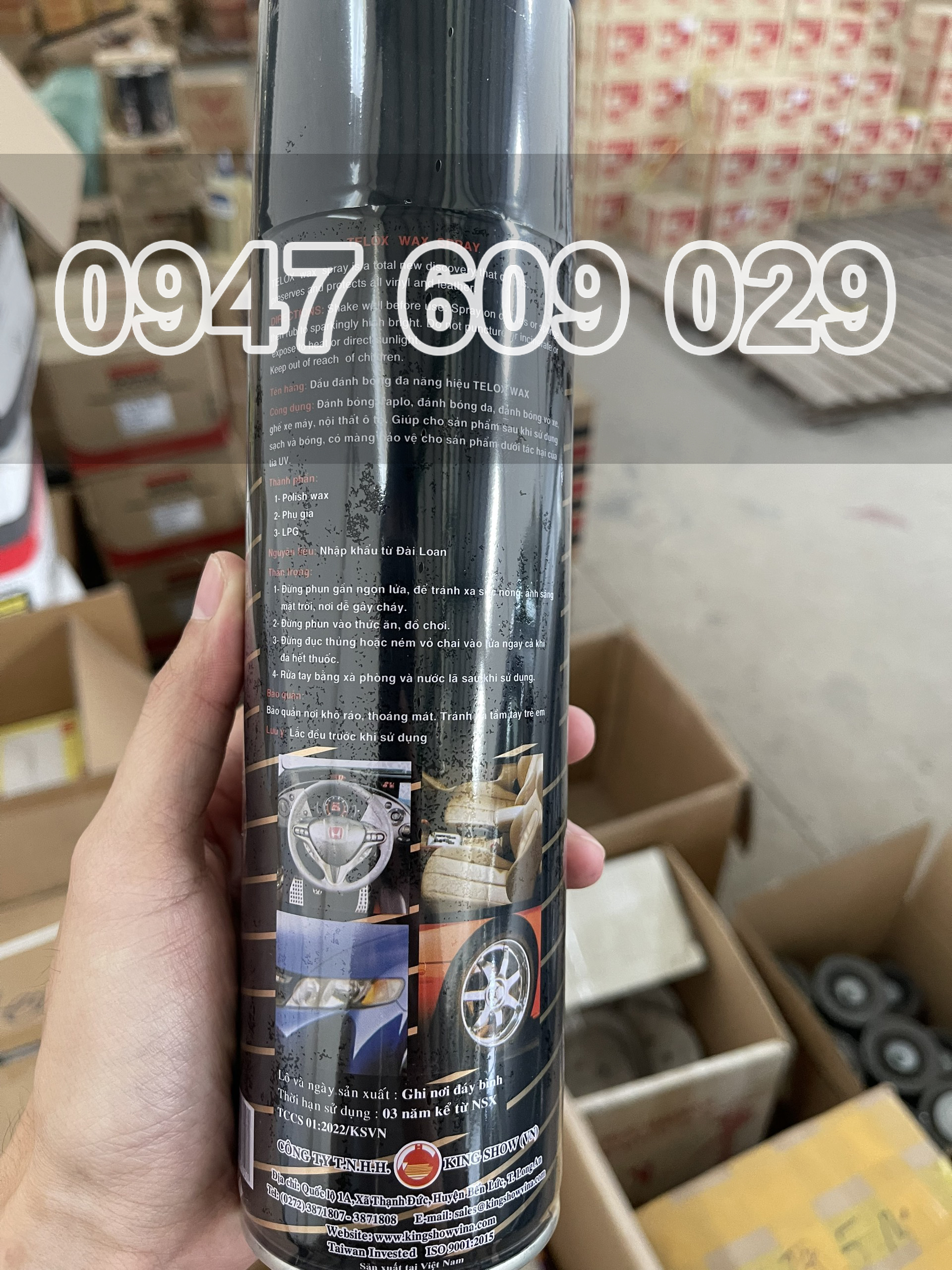 Chai đánh bóng đa năng Telox Wax 550ml