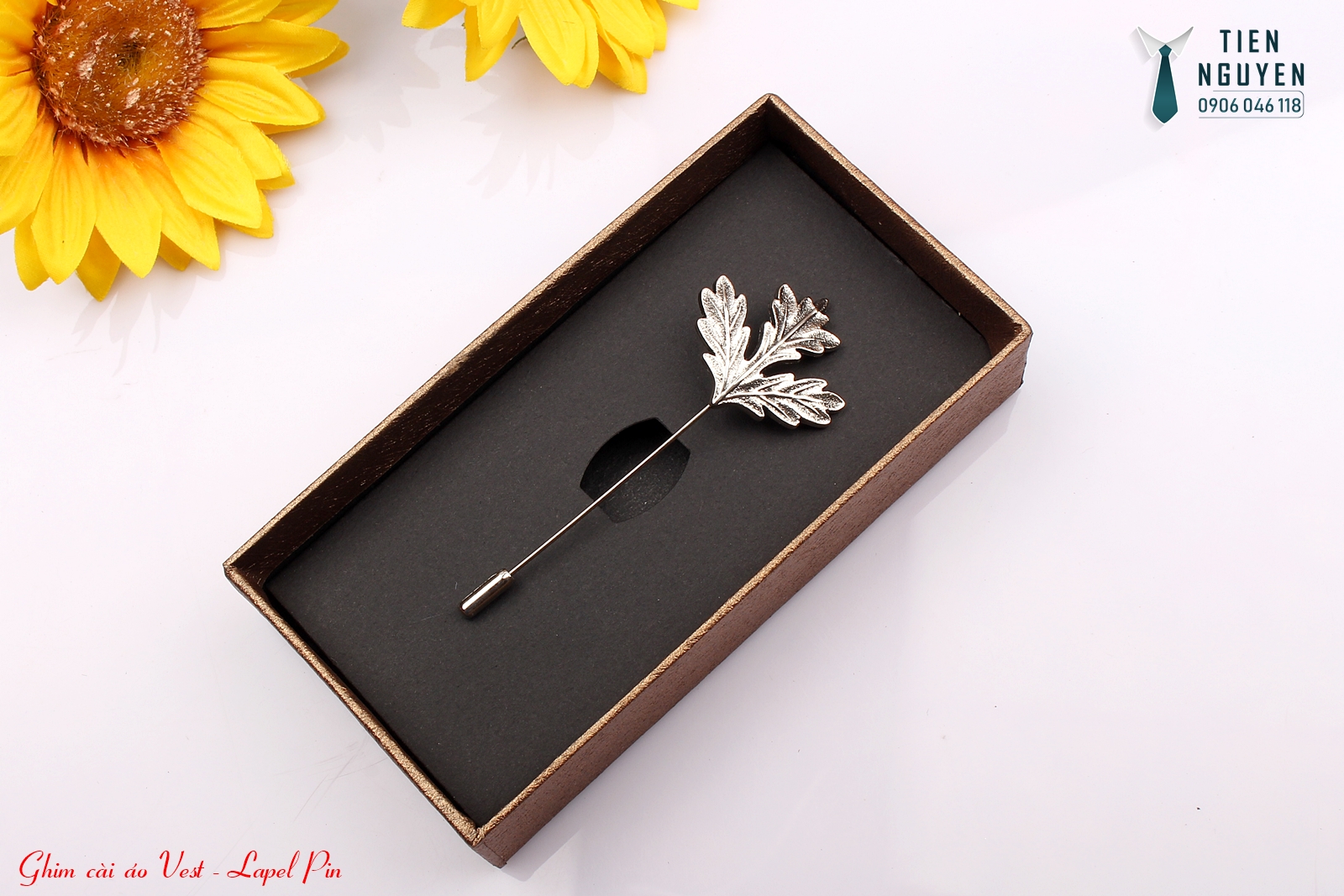 Ghim cài áo vest nam, ghim lá phong, trâm cài áo vest - TienNguyen